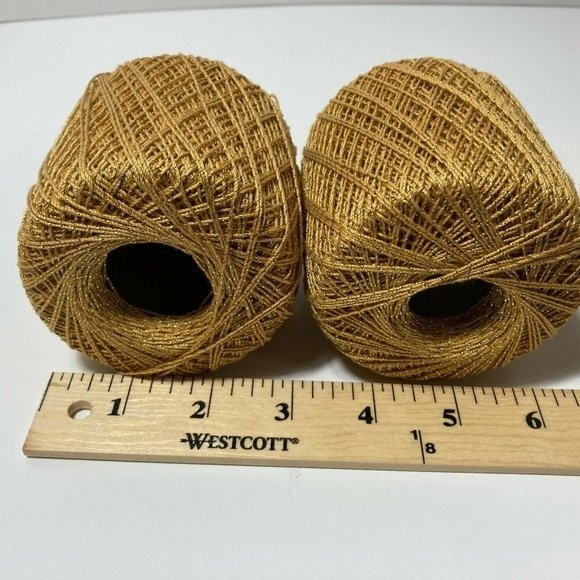 30 Spools Aunt Lydia's Crochet Thread Gold Gold - Picture 6 of 9
